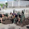 Karya Bakti Pembersihan Lokasi Pembangunan Jembatan Garuda, Wujud Sinergi TNI dan Masyarakat di Girian Indah