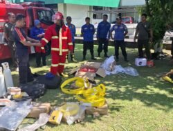 Tingkatkan Kemampuan Hadapi Situasi Darurat Bencana Kebakaran, Personel Kodim 1310/Bitung Ikuti Bimtek Pengoperasian Ransus Damkar