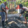 Tunjukan Semangat Nasionalisme dan Kebersamaan, Sentuhan Merah Putih Warnai Jembatan Perintis Garuda di Desa Sawangan