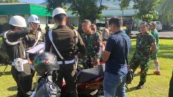 Pastikan Administrasi dan Kelengkapan Kendaraan Layak Pakai, Kodim 1310/Bitung Gelar Pengecekan Kendaraan Dinas