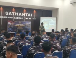 Dukung Sistem Pertahanan Negara Yang Kuat, Personel Babinsa Kodim 1310/Bitung Bekali Prajurit Sathantai Kodaeral VIII Dengan Materi Pembinaan Teritorial (Binter)