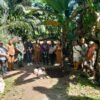 Wujud Nyata Kepedulian TNI-AD Kepada Masyarakat, Dandim 1310/Btg yang diwakili oleh Danramil 1310-05/Kauditan, Melaksanakan Peletakan Batu Pertama Pembangunan Jembatan Garuda di Desa Paslaten Kec. Kauditan Kab. Minahasa Utara
