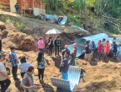 Kodim 1310/Bitung Membangun Dua Jembatan Armco Sebagai Tindak Lanjut Program Pemerintah Pusat, Untuk Mempermudah Akses dan Distribusi Hasil Pertanian Warga