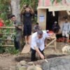 Dorong Terwujudnya Infrastruktur Desa, Danramil 1310-03/Likupang Bersama Forkopimcam Gelar Prosesi Peletakan Batu Pertama Pembangunan Jembatan Perintis Garuda di Desa Kokoleh Satu