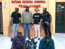 Satreskrim Polres Kaimana Amankan Terduga Pelaku Pencurian Mesin Tempel dan Tiga Unit Barang Bukti Berhasil Diamankan