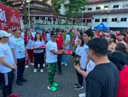 Ikut Meriahkan Jalan Santai Sambut HUT ke-81 Kemerdekaan RI, Kodim 1310/Bitung Bangun Semangat Persatuan Bersama Pemerintah Daerah dan Masyarakat
