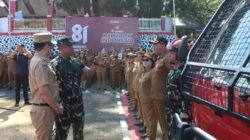 Pastikan Kesiapan Personel dan Sarpras, Kodim 1310/Bitung dan Forkopimda Minut Selenggarakan Apel Gelar Pasukan Kesiapsiagaan Penanggulangan Karhutla di Minahasa Utara