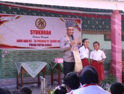 Sambut Hari Jadi ke-78 Polwan, Polwan Polda Papua Barat Gelar Syukuran dan Bakti Sosial di SD Negeri 15 Maripi