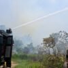 Kebakaran Lahan Kosong di Jalan Bintuni–Manimeri, Tim Karhutla Polres Teluk Bintuni Bergerak Cepat Padamkan Api