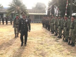 Momen Peringatan HUT ke-81 TNI, Kodim 1310/Bitung Gelar Upacara, Pelantikan Kenaikan Pangkat dan Serahkan Piala Lomba PBB Antar SMA