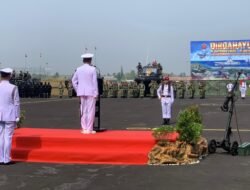 Perkokoh Sinergitas Untuk Memperkuat Komitmen Prajurit, Dandim 1310/Bitung Hadiri Upacara HUT ke-81 TNI di Lanudal Manado