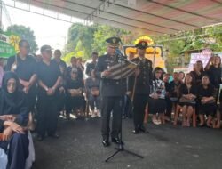 Berikan Penghormatan Terakhir Atas Jasa, Dedikasi dan Pengabdian kepada Bangsa dan Negara, Dandim 1310/Bitung Pimpin Upacara Persemayaman Brigjen TNI (Purn) Jorry Tuwaidan