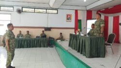 Mantapkan dan Tingkatkan Kualitas Pelaksanaan Pembinaan Ketahanan Wilayah, Kodim 1310/Bitung Ikuti Bimbingan Teknis Tim Asnis Pusterad